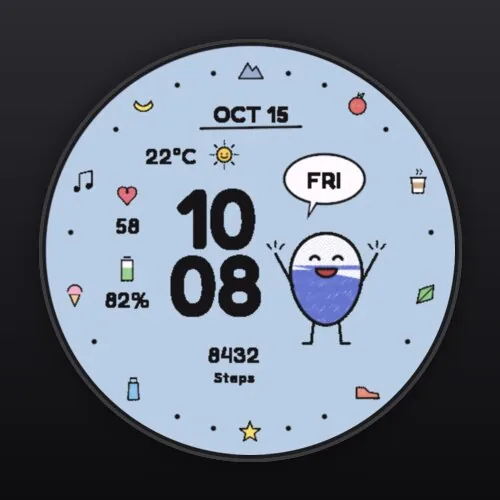 Doodle watch face