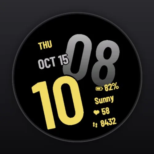 Offset watch face