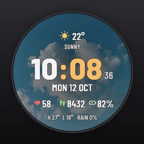Skyshift watch face