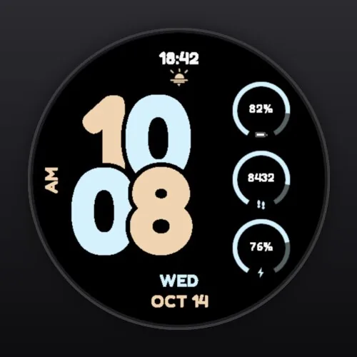 Tandem watch face