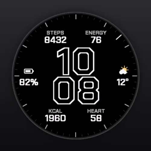 Vector watch face